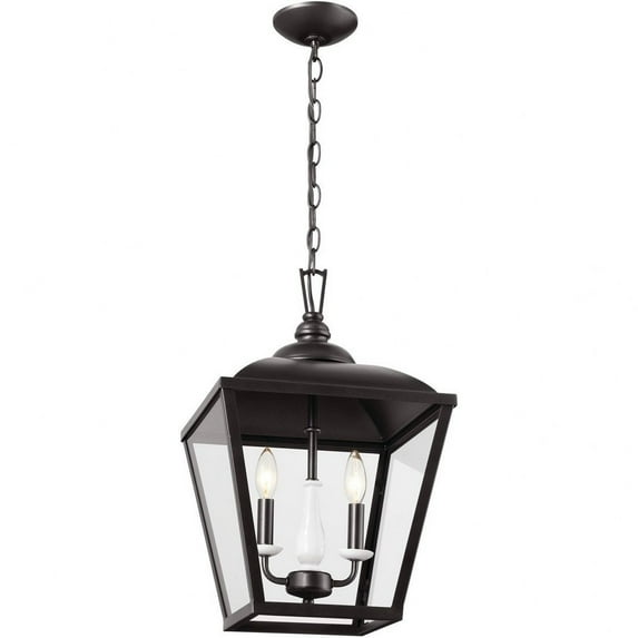 Kichler 52474 Dame 2 Light 13" Wide Taper Candle Pendant - Anvil Iron