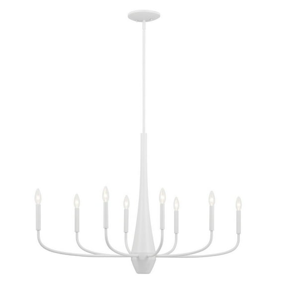 52528WH Kichler Lighting Deela - 8 Light Chandelier-27 Inches Tall and 18.5 Inches Wide-White Finish