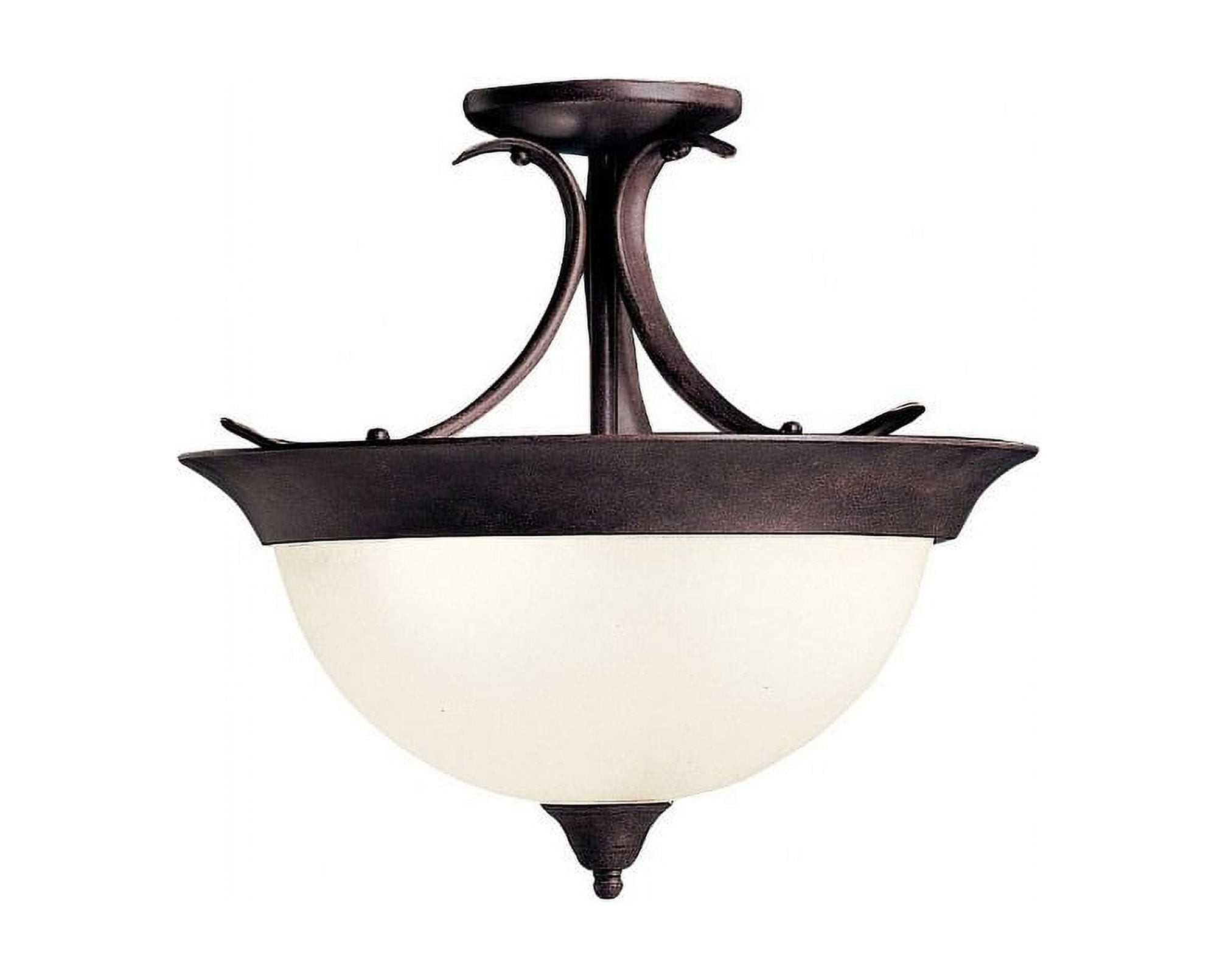 Kichler Dover 37" 9-Light Two-Tier Chandelier - Brushed Nickel With Etched Seeded Glass Shades