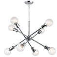 thumbnail image 1 of 43118CH Kichler Lighting Armstrong - 8 Light Large Chandelier - with Contemporary inspirations - 26 inches tall by 30 inches wide-Chrome Finish, 1 of 5