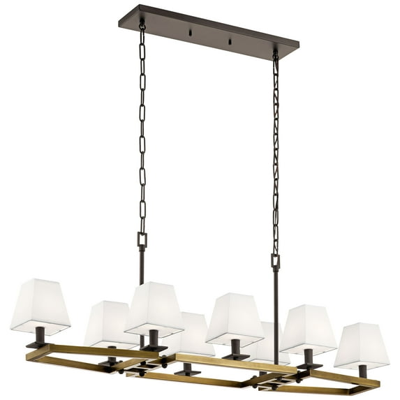 Kichler Lighting - Eight Light Linear Chandelier - Chandelier Linear (Double) -