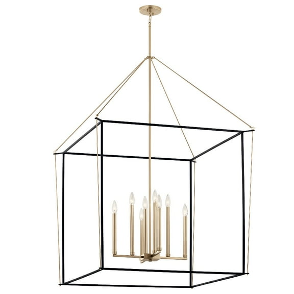 52629CPZ Kichler Lighting Eisley - 8 Light 2-Tier Pendant-50 Inches Tall and 34.75 Inches Wide-Champagne Bronze Finish