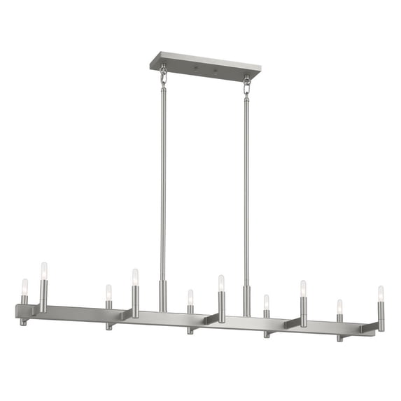 Kichler Lighting - Erzo - 10 Light Linear Chandelier In Mid-Century Modern