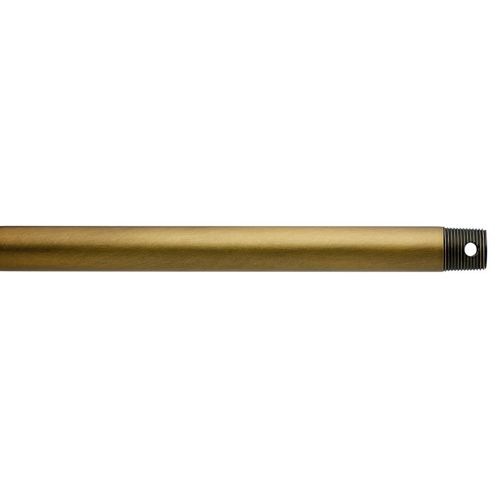 Gray Steel Modern Ceiling Fan Downrod, 24 Inch