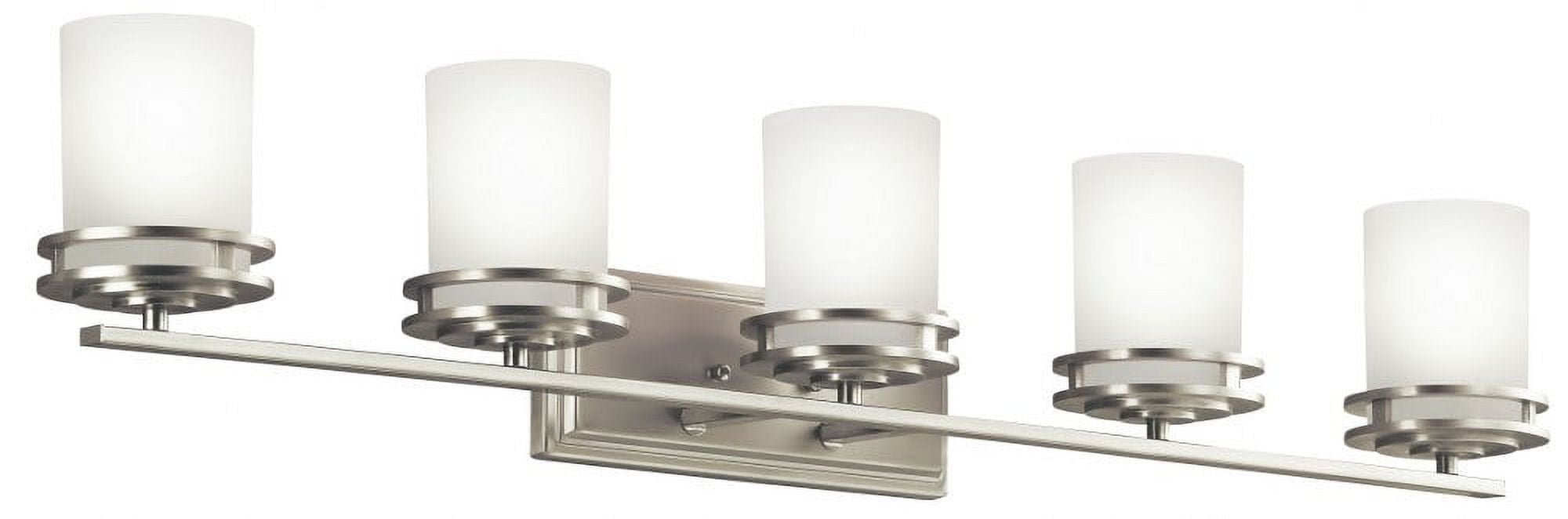 Hendrik 43" Brushed Nickel 5-Light Bathroom Vanity Light
