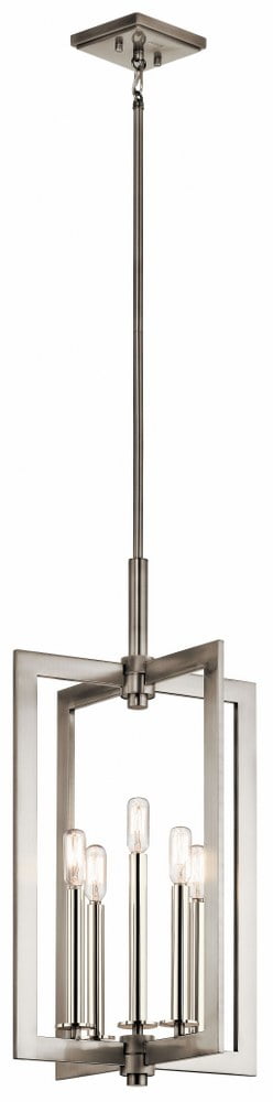 Classic Pewter Transitional 5-Light Ceiling Pendant