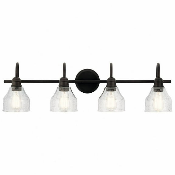 45974OZ Kichler Lighting Avery - 4 Light Bath Vanity Approved for Damp Locations - with Vintage Industrial inspirations - 9.25 inches tall by 33.25