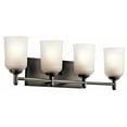 thumbnail image 1 of 45575OZ Kichler Lighting Shailene - 4 Light Bath Vanity Approved for Damp Locations - with Transitional inspirations - 8.25 inches tall by 29.5 inches, 1 of 3