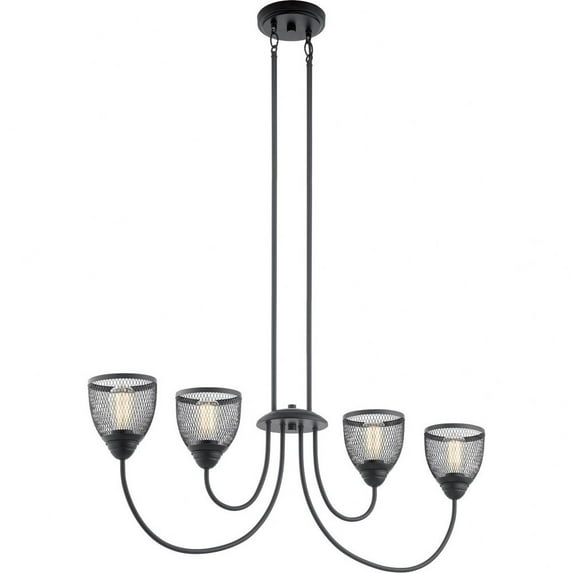 Kichler Lighting - Four Light Linear Chandelier - Chandelier Linear (Single) -