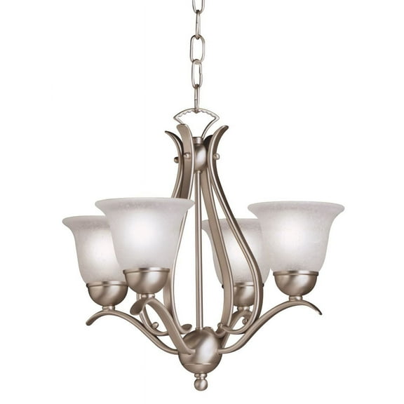 2019NI Kichler Lighting Dover - 4 Light Chandelier - With Transitional Inspirations - 16 Inches Tall By 18 Inches Wide -Traditional Installation