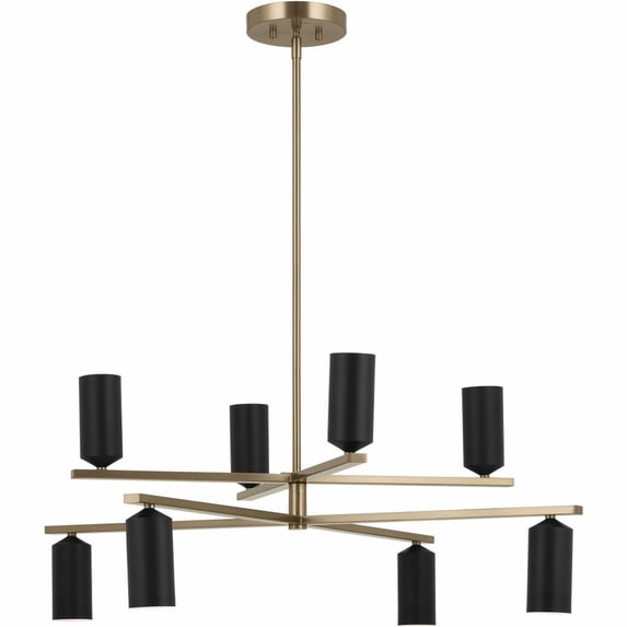 52532CPZBK Kichler Lighting Gala - 8 Light Chandelier-14 Inches Tall and 36 Inches Wide-Champagne Bronze/Black Finish