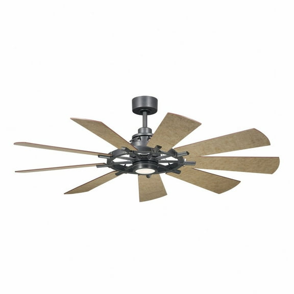 Kichler Lighting - Gentry - 9 Blade Ceiling Fan with Light Kit In Vintage