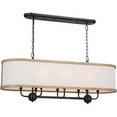 thumbnail image 1 of Kichler Lighting - Heddle - 8 Light Double Linear Chandelier In Homestead, 1 of 12
