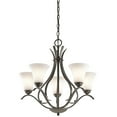 thumbnail image 1 of 43504OZ-Kichler Lighting-Keiran - 5 Light Medium Chandelier - with Transitional inspirations - 23.25 inches tall by 24.5 inches wide Olde Bronze, 1 of 2