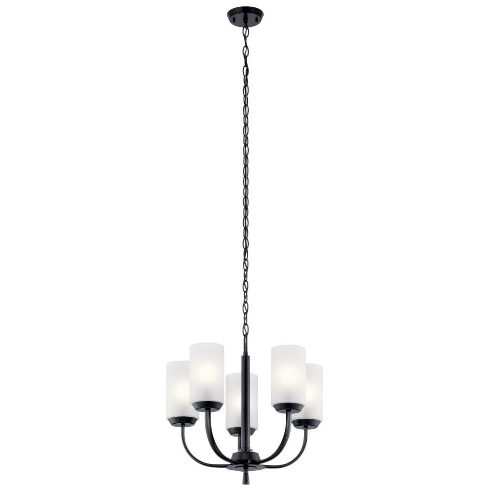 Kichler Mathias 41.5" 21-Light Chandelier - Olde Bronze With Clear Ribbed Glass