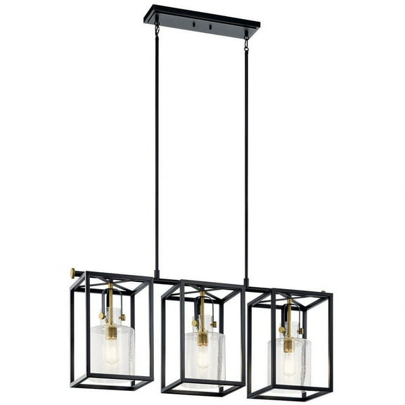 Kichler Lighting - Kitner - 3 Light Linear Chandelier In Vintage Industrial