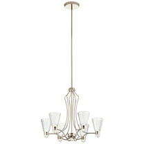 44354PNLED Kichler Lighting Kayva - 34W 13 Led Medium Chandelier - With Traditional Inspirations - 25.25 Inches Tall By 28 Inches Wide