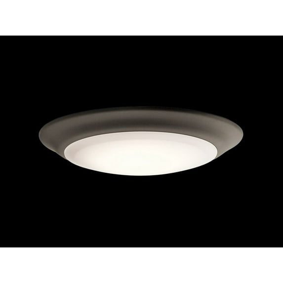 43848OZLED40T-Kichler Lighting-1 Light Flush Mount - with Utilitarian inspirations - 1.25 inches tall by 7.5 inches wide-Olde Bronze Finish-4000 Color