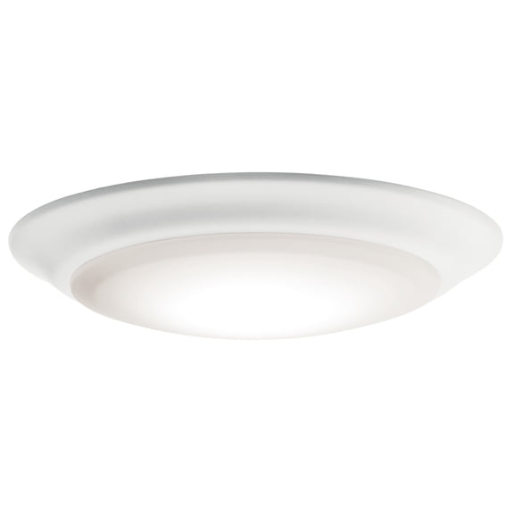 43846WHLED40-Kichler Lighting-1 Light Flush Mount - with Utilitarian inspirations - 1.25 inches tall by 7.5 inches wide-White Finish-4000 Color