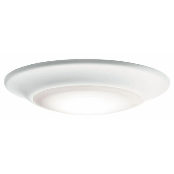 43878WHLED30 Kichler Lighting Gen I - 11W LED Downlight - with Utilitarian inspirations - 1.25 inches tall by 6 inches wide-White Finish-3000 Color