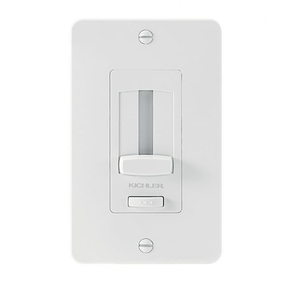 Kichler 1Ddtrim Single Gang Wall Plate For Under Cabinet System Led Dimmer - White