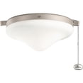 thumbnail image 1 of 380010ANS Kichler Lighting Accessory - 10.25 Inch 9W 2 LED Outdoor Ceiling Fan Light Kit-Antique Satin Silver Finish, 1 of 3