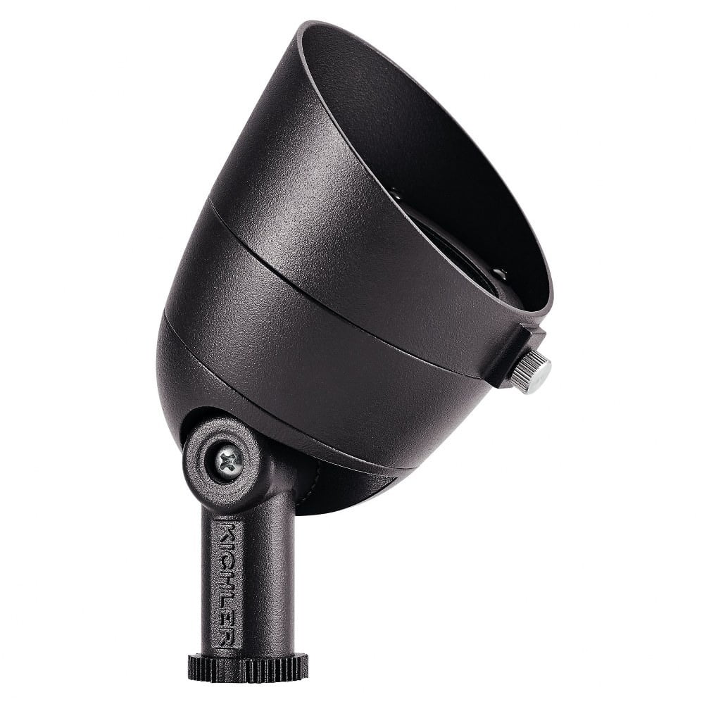 Black Aluminum Modern LED Flood Light with Drum Shade