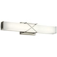 thumbnail image 1 of 45657NILED Kichler Lighting Trinsic - 2 Light Linear Bath Vanity Approved for Damp Locations - with Contemporary inspirations - 22 inches wide-Brushed, 1 of 4