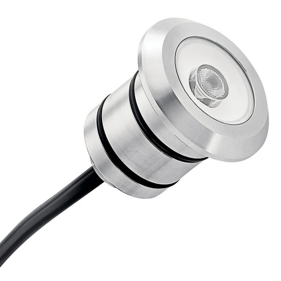 16140SS27-Kichler Lighting-2W 1 LED Mini All-Purpose In-Ground Light 2.25 inches tall by 2.25 inches wide-Stainless Steel Finish-2700 Color