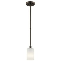 43927OZL18-Kichler Lighting-Joelson - 1 Light Mini Pendant - with Transitional inspirations - 19 inches tall by 4 inches wide-Olde Bronze Finish-LED