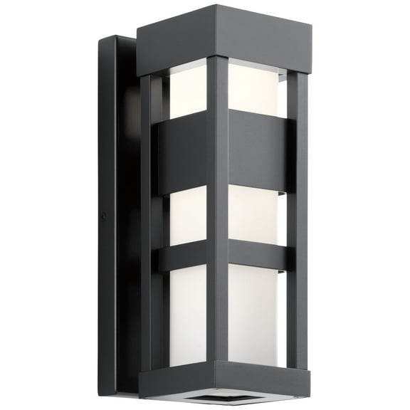 59035BKLED Kichler Lighting Ryler - 9W 1 LED Small Outdoor Wall Lantern - 4.75 inches wide-Black Finish