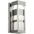 thumbnail image 1 of 59035BALED Kichler Lighting Ryler - 9W 1 LED Small Outdoor Wall Lantern - 4.75 inches wide-Brushed Aluminum Finish, 1 of 2