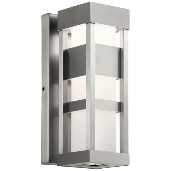 59035BALED Kichler Lighting Ryler - 9W 1 LED Small Outdoor Wall Lantern - 4.75 inches wide-Brushed Aluminum Finish