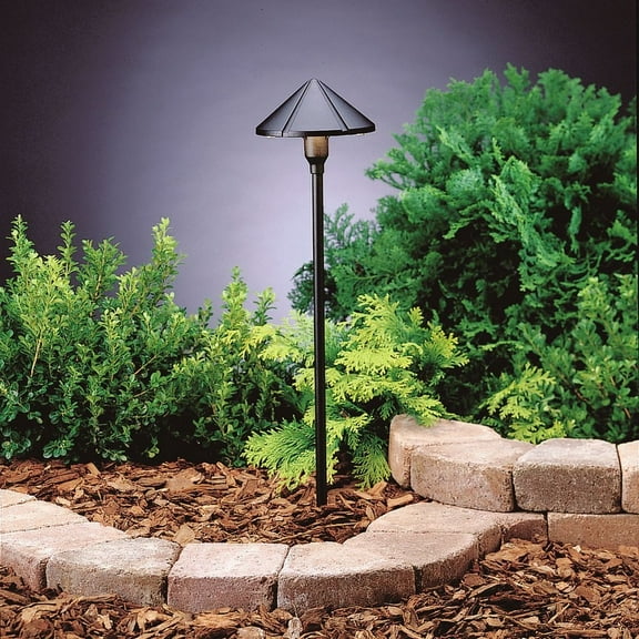 Landscape 3-Light 3000K LED Center Mount Path in Textured Black