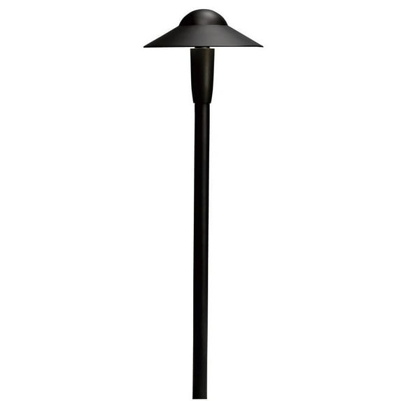 Landscape 2700K LED Dome Path in Textured Black