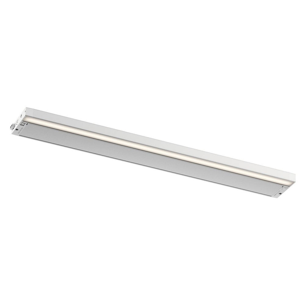 30" White LED Under Cabinet Light Bar with Adjustable Temperature