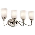 thumbnail image 1 of Kichler Lighting Lilah Antique Pewter Traditional Wall Mt Bath 4 Arm w/ 4 Light 100W - 45553AP, 1 of 2