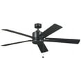 thumbnail image 1 of 330243SBK-Kichler Lighting-Lucian II - 5 Blade Ceiling Fan In Modern Style-14 Inches Tall and 60 Inches Wide-Satin Black Finish, 1 of 4