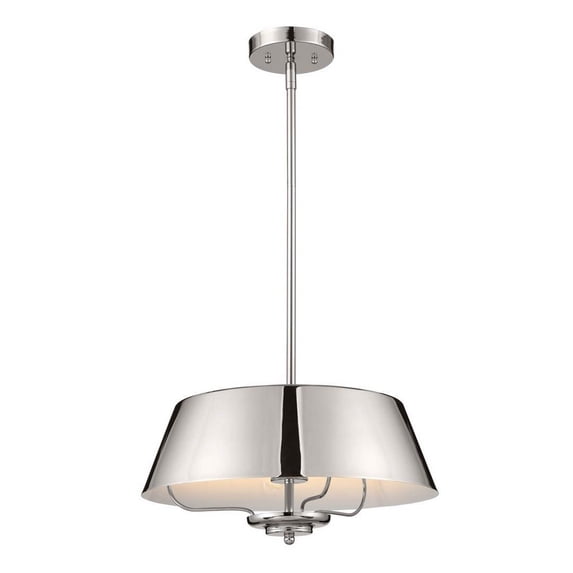 52542PN Kichler Lighting Luella - 3 Light Pendant In Traditional Style-8.25 Inches Tall and 16 Inches Wide-Polished Nickel Finish