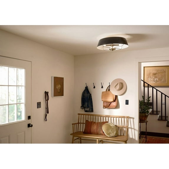 52543BK Kichler Lighting Luella - 4 Light Pendant In Traditional Style-8.25 Inches Tall and 22 Inches Wide-Black Finish