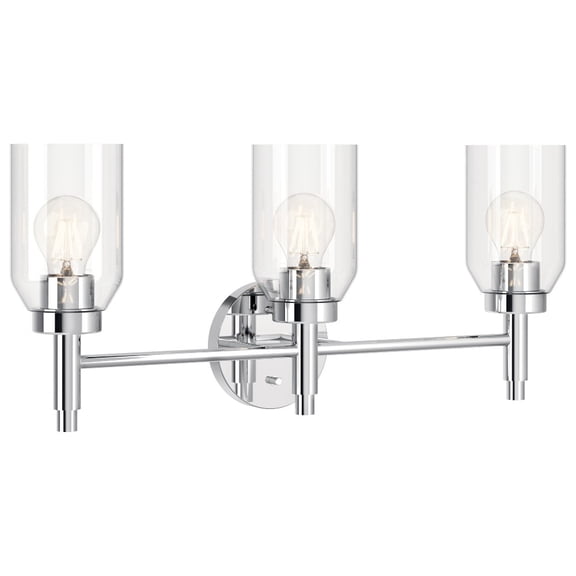 55185CH Kichler Lighting Madden - 3 Light Bath Vanity-10.5 Inches Tall and 24 Inches Wide-Chrome Finish