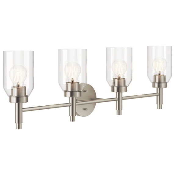 55186NI Kichler Lighting Madden - 4 Light Bath Vanity-10.5 Inches Tall and 34 Inches Wide-Brushed Nickel Finish