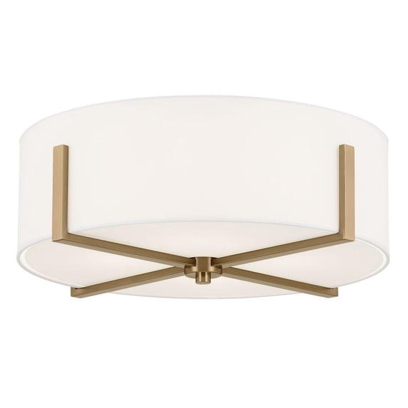 52594CPZ Kichler Lighting Malen - 4 Light Flush Mount-8.25 Inches Tall and 20 Inches Wide-Champagne Bronze Finish