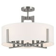 thumbnail image 1 of Kichler Malen 20" Wide Classic Pewter Drum Ceiling Light, 1 of 9