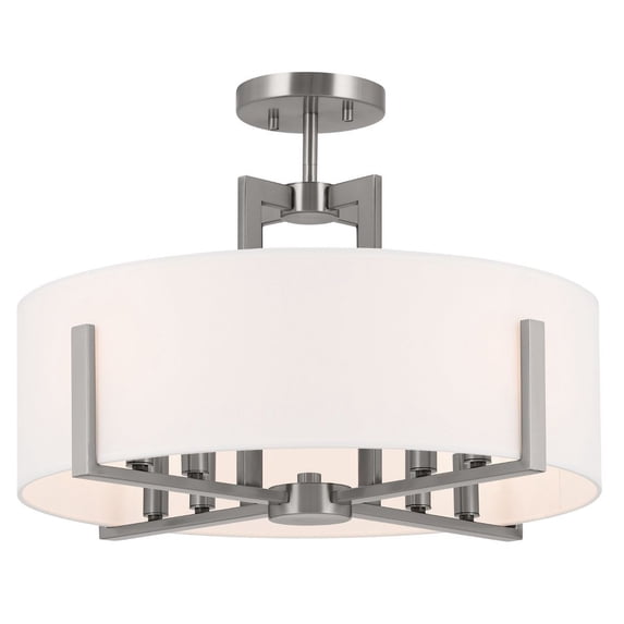 Kichler Malen 20" Wide Classic Pewter Drum Ceiling Light