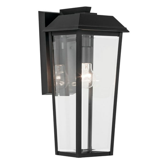 59119BKT Kichler Lighting Mathus - 1 Light Medium Outdoor Wall Mount In Traditional Style-18 Inches Tall and 8 Inches Wide-Textured Black Finish