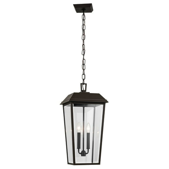 59122OZ Kichler Lighting Mathus - 2 Light Outdoor Hanging Pendant In Traditional Style-22 Inches Tall and 10.75 Inches Wide-Olde Bronze Finish