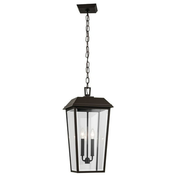 59122OZ Kichler Lighting Mathus - 2 Light Outdoor Hanging Pendant In Traditional Style-22 Inches Tall and 10.75 Inches Wide-Olde Bronze Finish