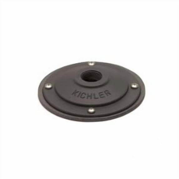 Kichler 15601BKT Surface Mounting Flange For 12V Or 120V Landscape Fixtures - Black