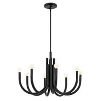 52550BK Kichler Lighting Odensa - 8 Light Chandelier-20 Inches Tall and 29.25 Inches Wide-Black Finish